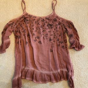 Cold shoulder blouse